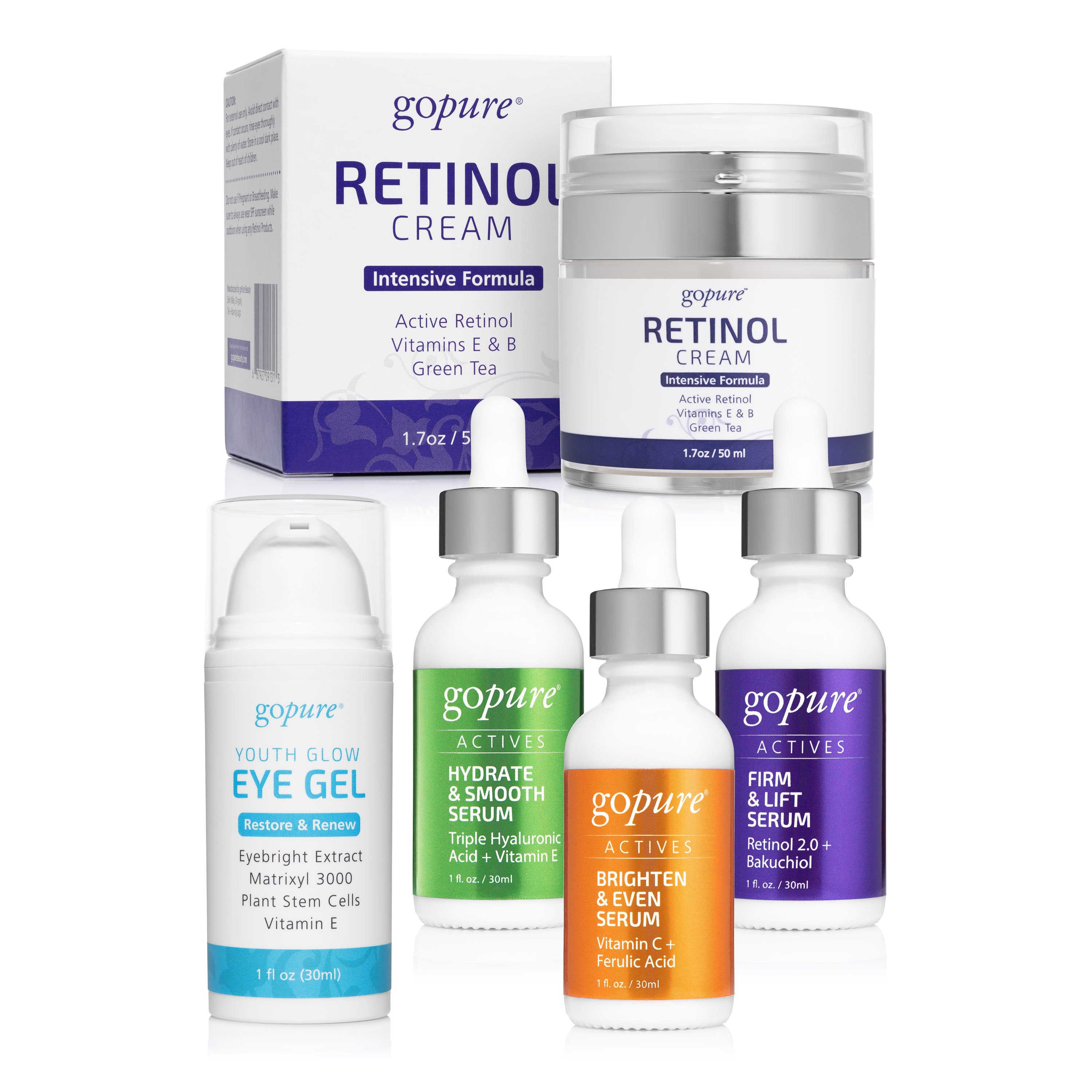 Image of Youth Glow System with Actives Serums - 5 Products
