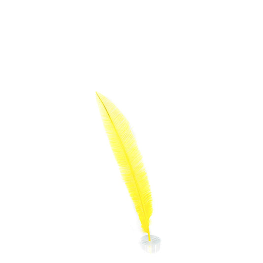 Zucker Ostrich Nandu Feathers -13-24 - 45 Pcs - Flourescent Yellow