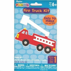 fire truck craft, fire truck craft kit, make a fire truck, boy craft kit, craft kit for boy