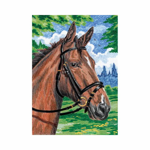 Color By Number Kit - Horse, Horse Craft Kit, Horse Coloring Book
