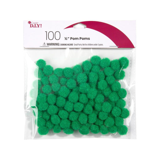 0.75 inch Mini Craft Pom Poms