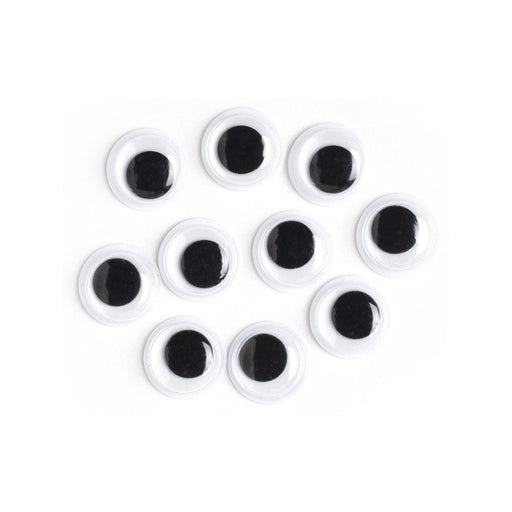 Big Google Eyes | Paste-On Wiggle Eyes - Black - 20mm - 4 Pcs (nm40000917)