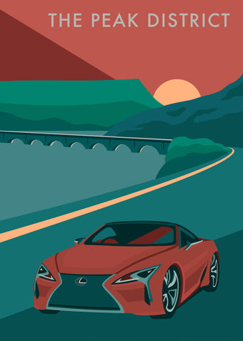 Lexus Travel Poster Commission, 2020