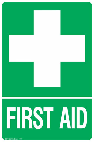 First Aid Identification Safety Signs - Stickers - 1st Aid Signs ...