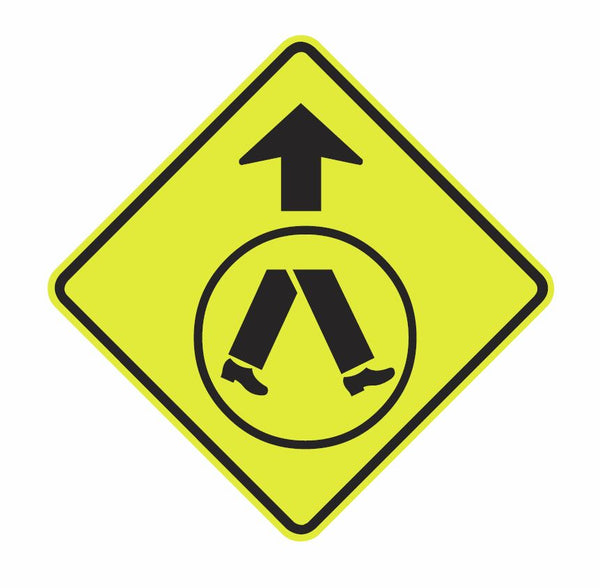 PEDESTRIAN CROSSING AHEAD (symbolic) W6-2 Road Sign – BSC Safety Signs ...