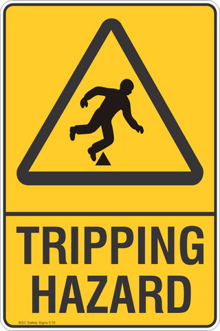 Tripping Hazard - Warning Safety Signs - Stickers - Safety Signage 