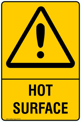 Warning Warning Hot Surface Safety Signs And Stickers Warning Safety Signs Stickers Safety Signage Bsc Safety Signs Australia