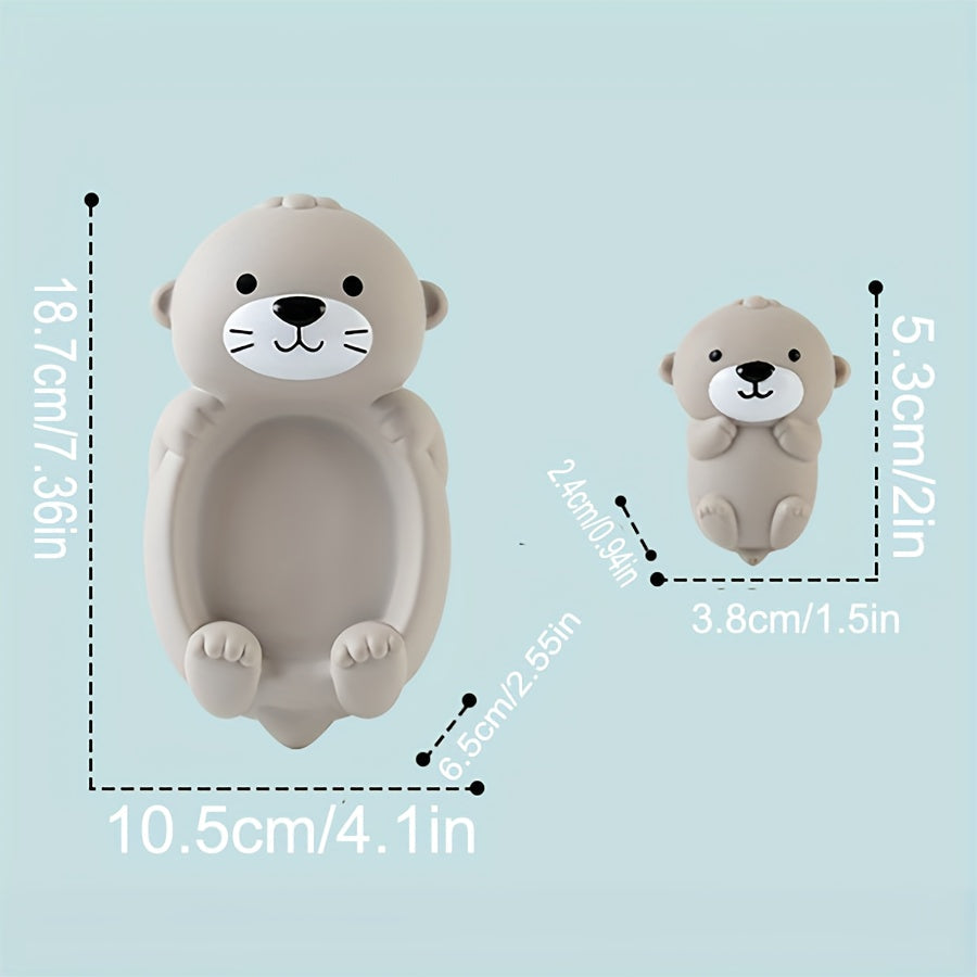 Adorable Ensemble de Jouets de Bain Loutre | Jouets Flottants en Forme d’Animaux pour Enfants Parfaits pour le Bain King of Toys