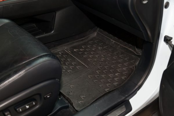 Floor mat in car