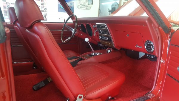 Classic Red Car interior