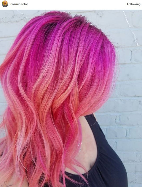 Duo of Pinks Hairstyle