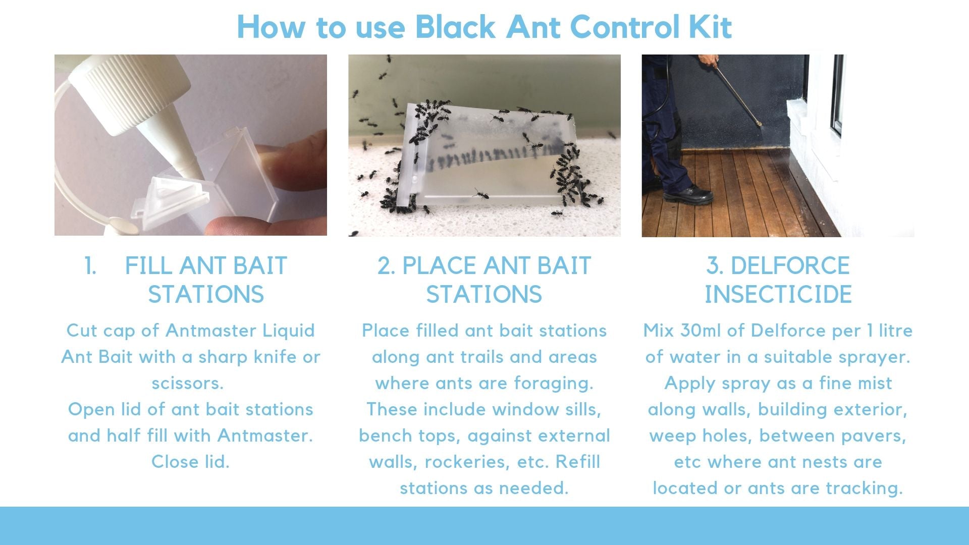 Black Ant Control Kit Instructions