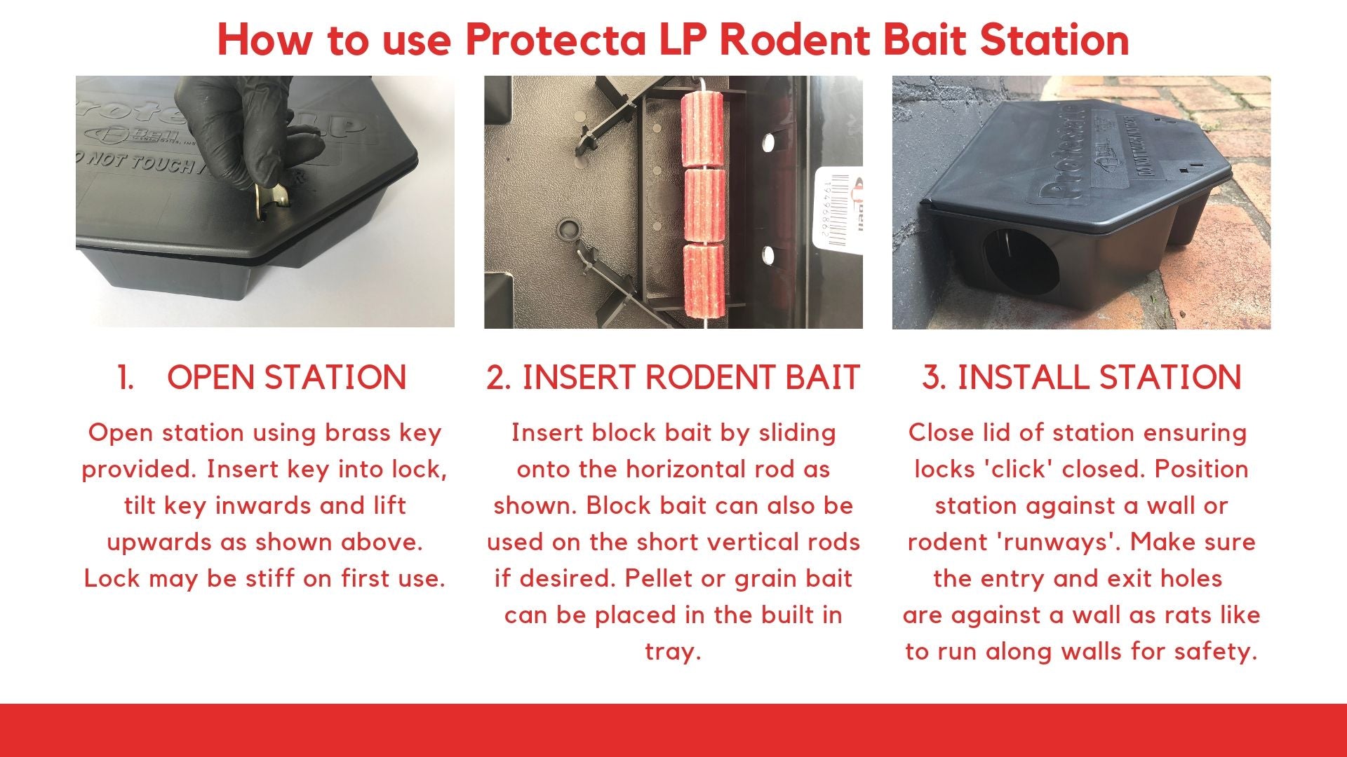 Protecta LP Rat Bait Station, Keeps Bait Safe