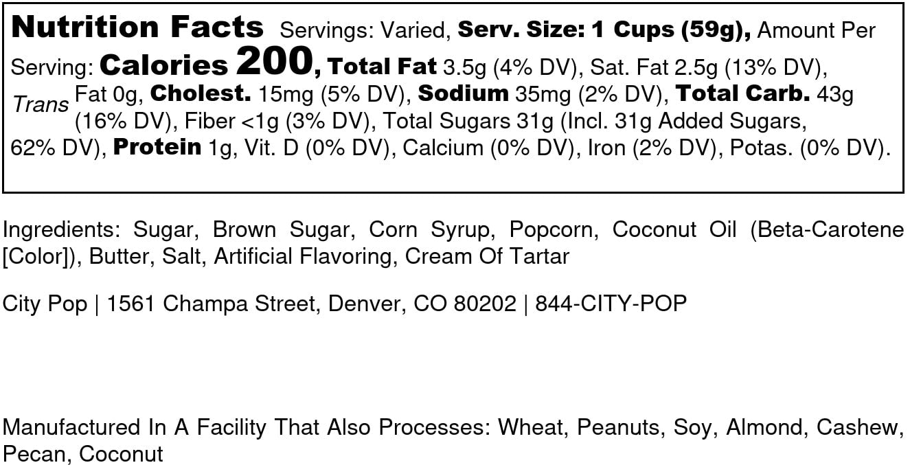 Nutritional Label