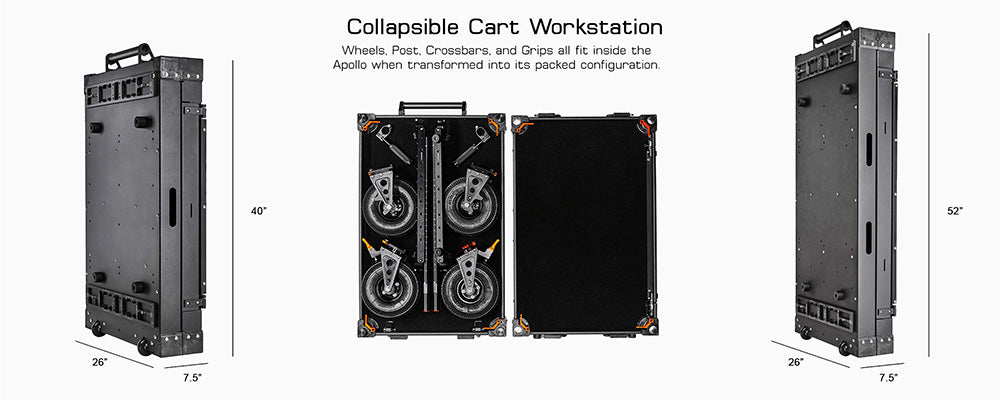 show the apollo workstation fully packed into case mode