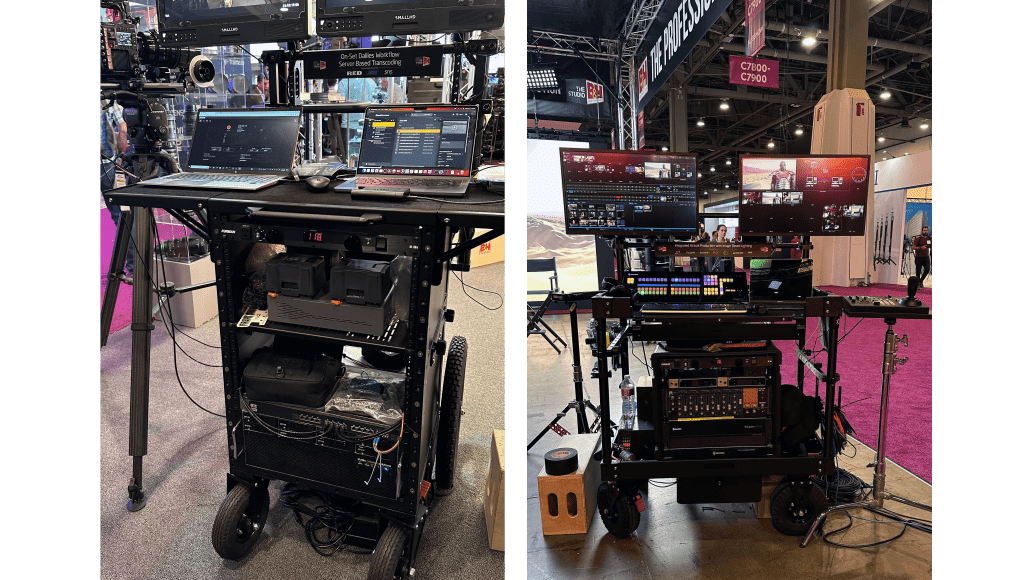 Fully built INOVATV Deploy and Apollo Workstations at the 2023 NAB Show.