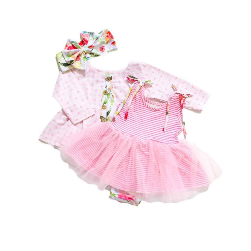 Lucy Locket Set- Peony Promises | Be Girl Clothing