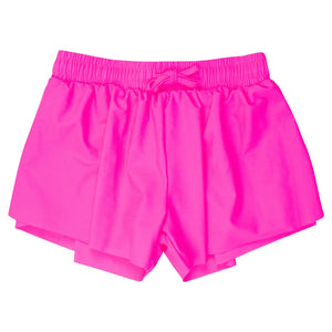 Girls Neon Magenta Active Butterfly Shorts - R&R Palmetto Sales LLC
