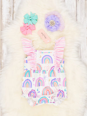 Lavender Rainbow Ruffle Bubble - R&R Palmetto Sales LLC