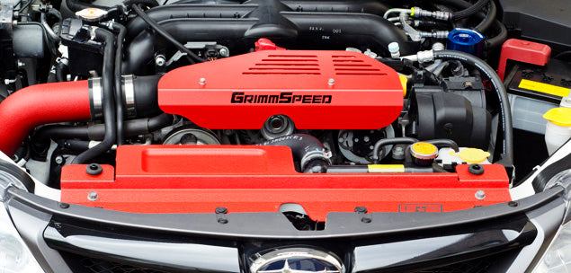 GrimmSpeed Subaru Alternator Cover - Formed Tool Tray