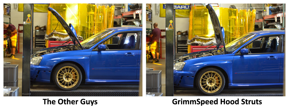 grimmspeed hood strut comparison