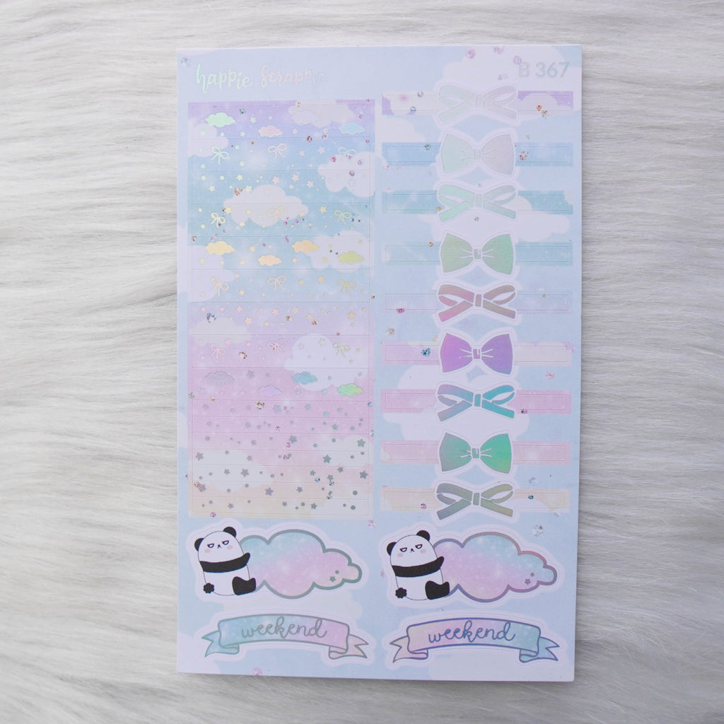 Planner Stickers : Positivi-TEA - Mini Elements // Holo Silver Foil (B371)