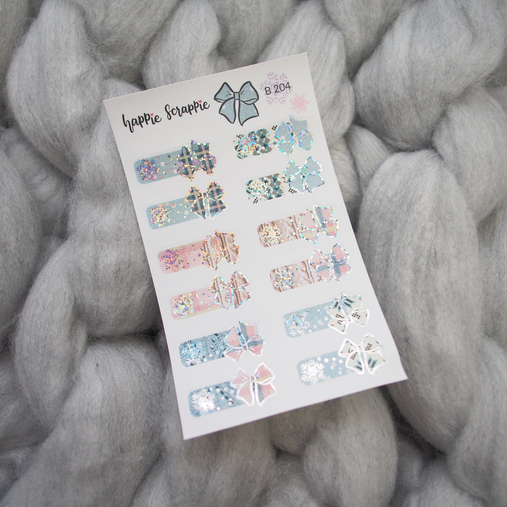 Planner Stickers : Warm & Fuzzy // Foiled Tabs (B321)