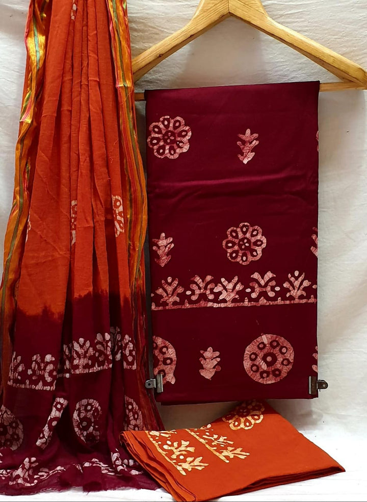Suryajyoti Pehnava Vol 4 Batik Print Cotton Dress Material Collection