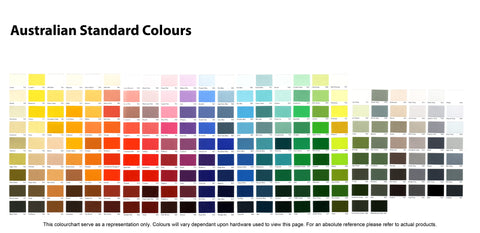 Holden Paint Colour Chart