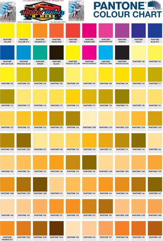 Sugar Spray Paint Colour Chart