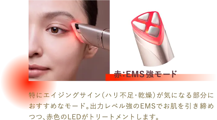 赤：EMS強モード