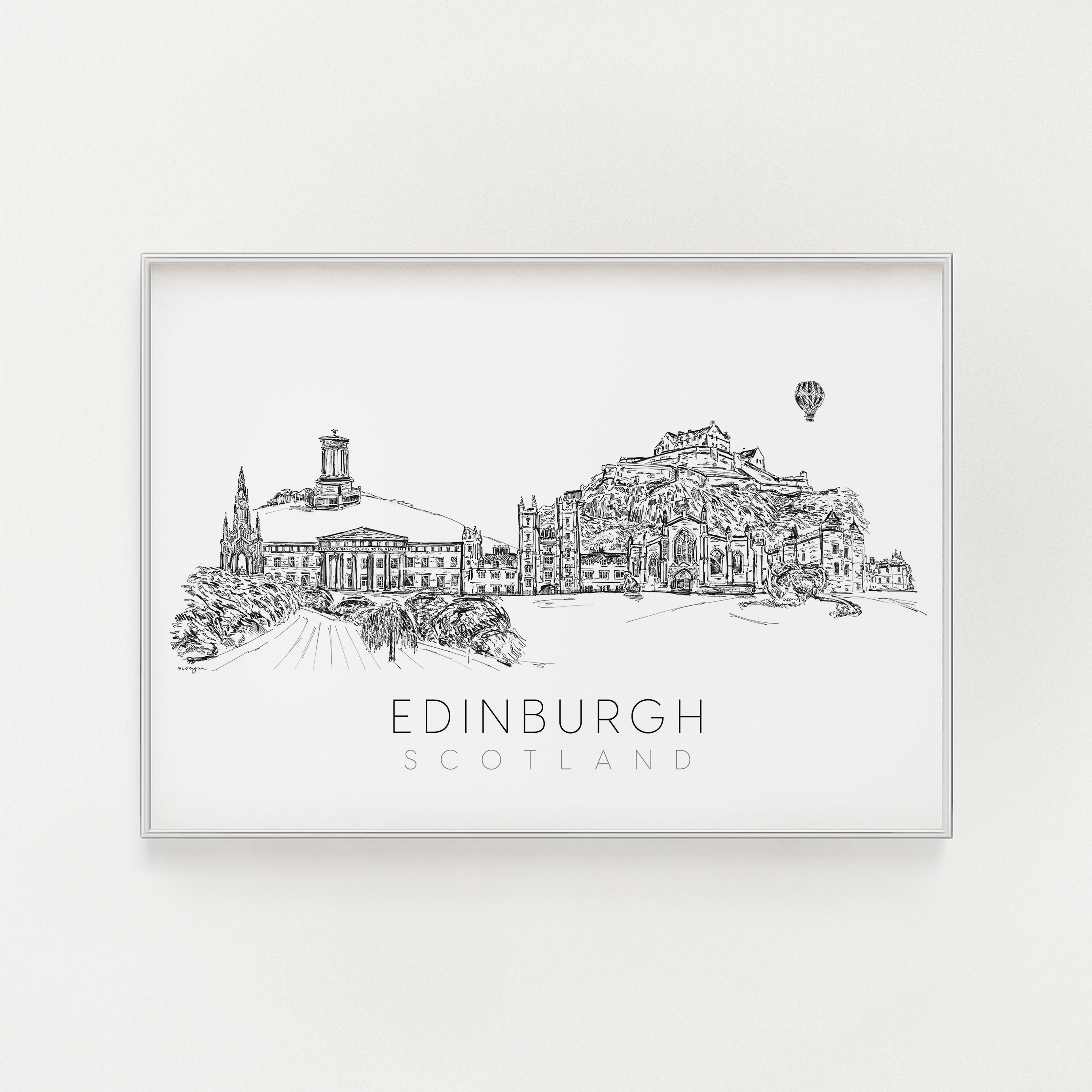 Edinburgh skyline Scottish Cityscape