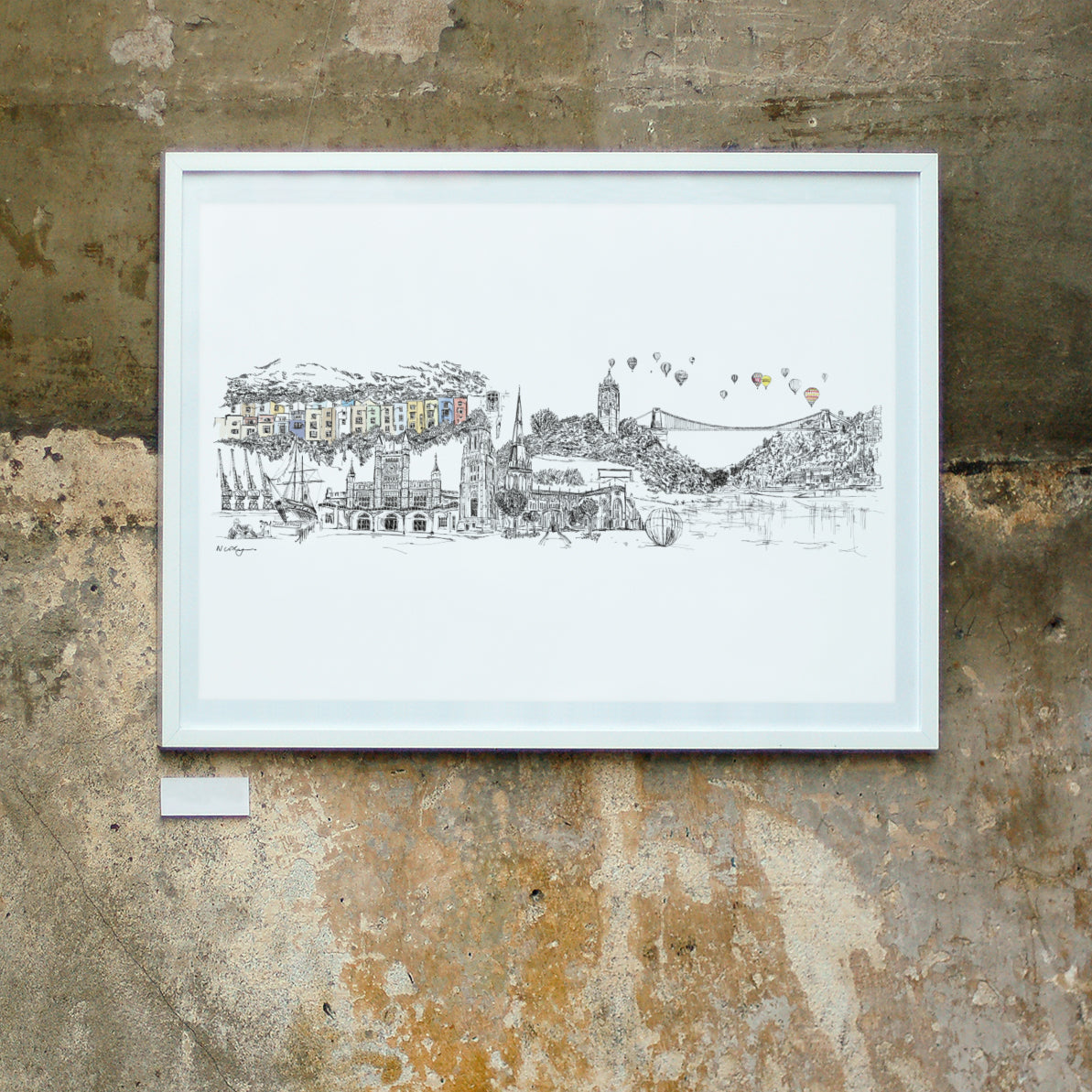 Bristol Skyline Art Print by Natalie Ryan Design