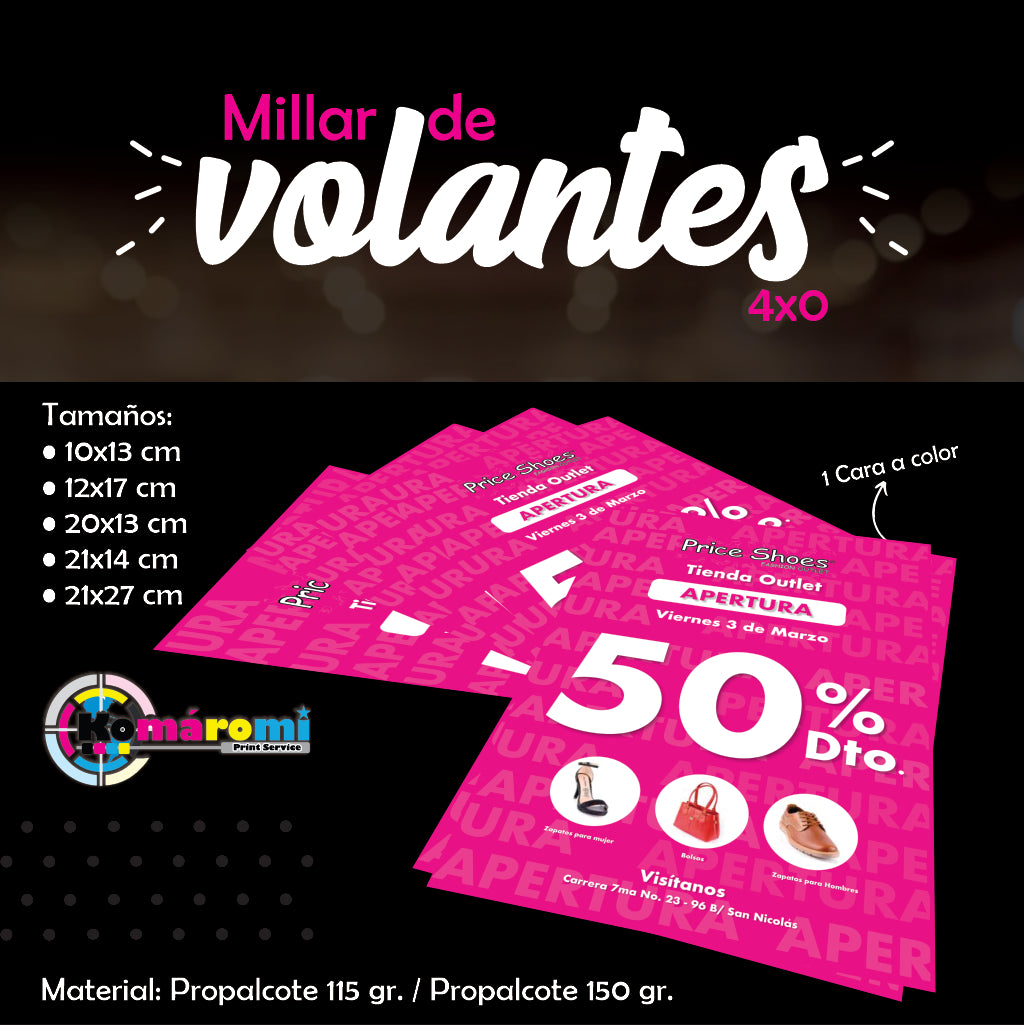 Volantes Personalizados - Diseños Profesionales y Calidad Premium para –  komaromi Print Service