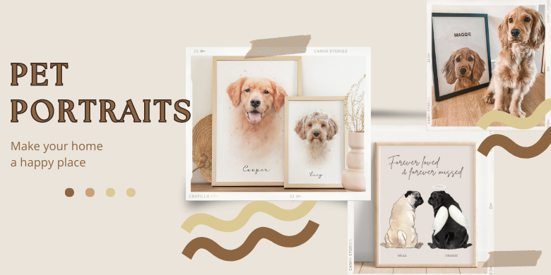 customized pet portraits