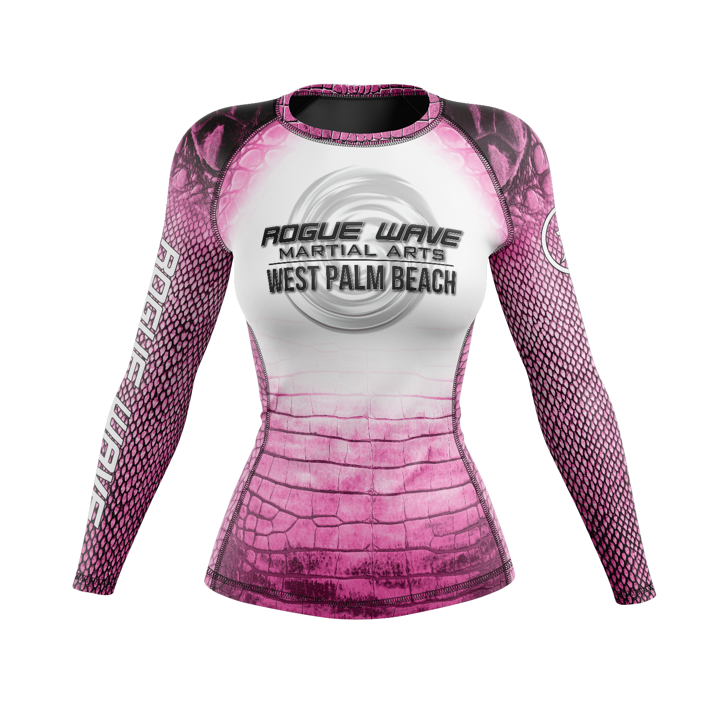 wholesale Rogue Wave women's rash guard Gator, pink