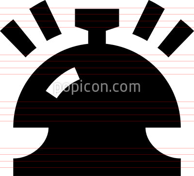 Bell Desk Arrival Icon Popicon