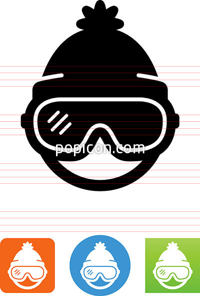 Person Wearing Ski Goggles Icon - Popicon