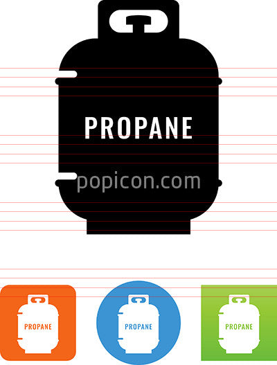 Vector Propane Tank Icon - Popicon