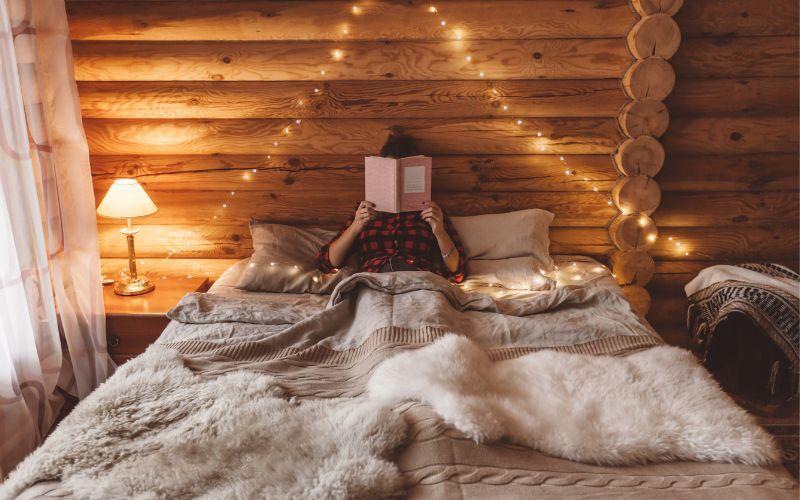 cozy soft minilights for reading in bed