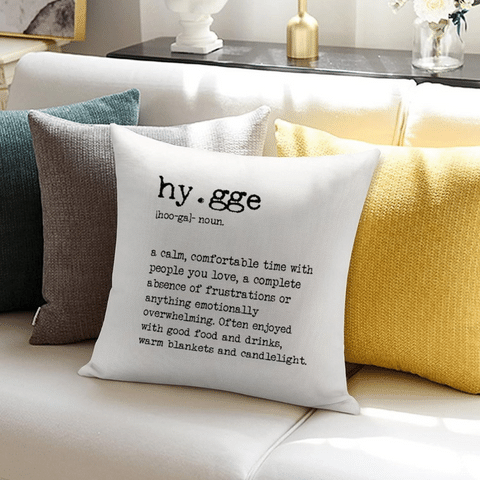 hygge throw pillow cover