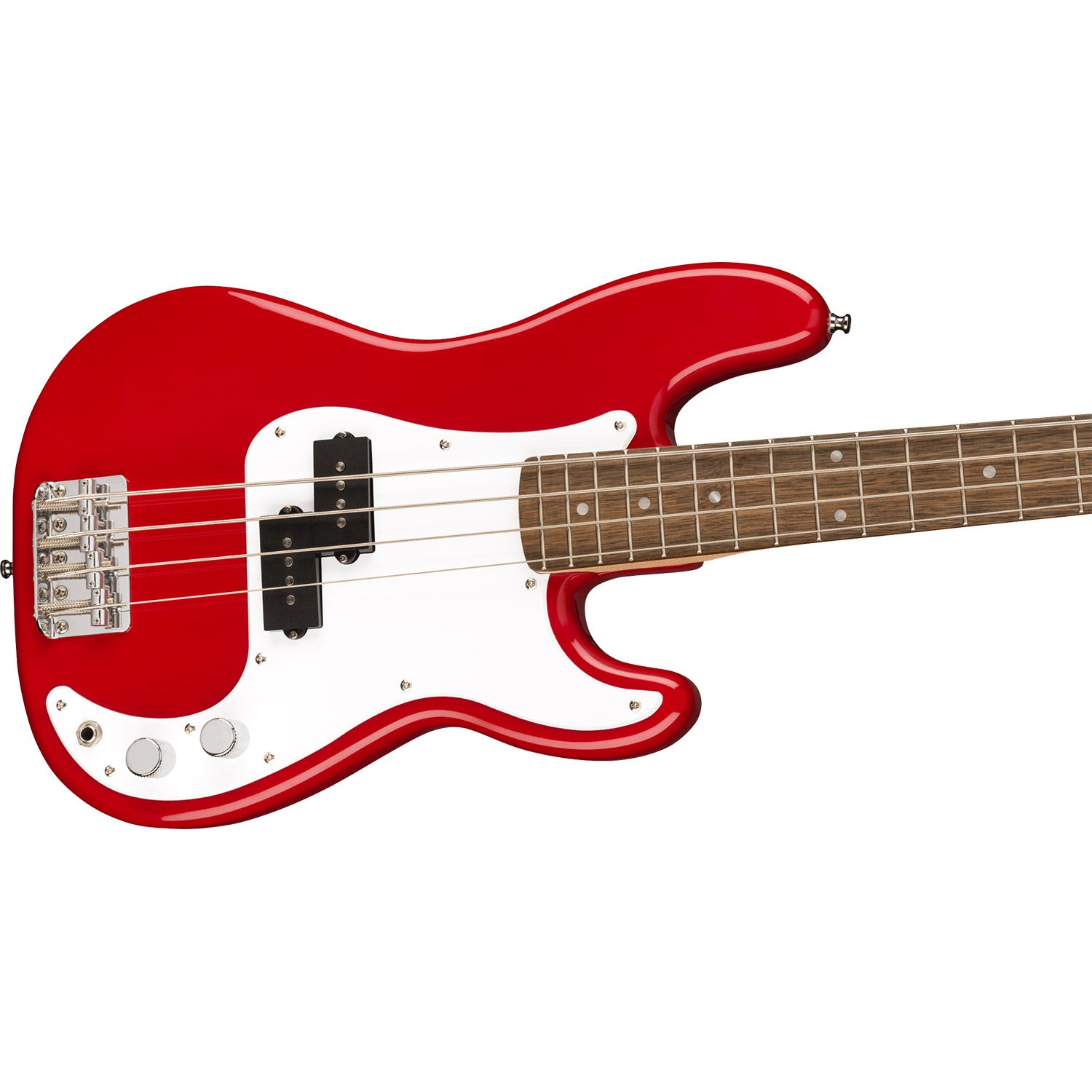 squire p bass red