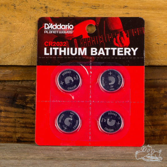 D'Addario CR2032 Lithium 3V Battery (4-pack)