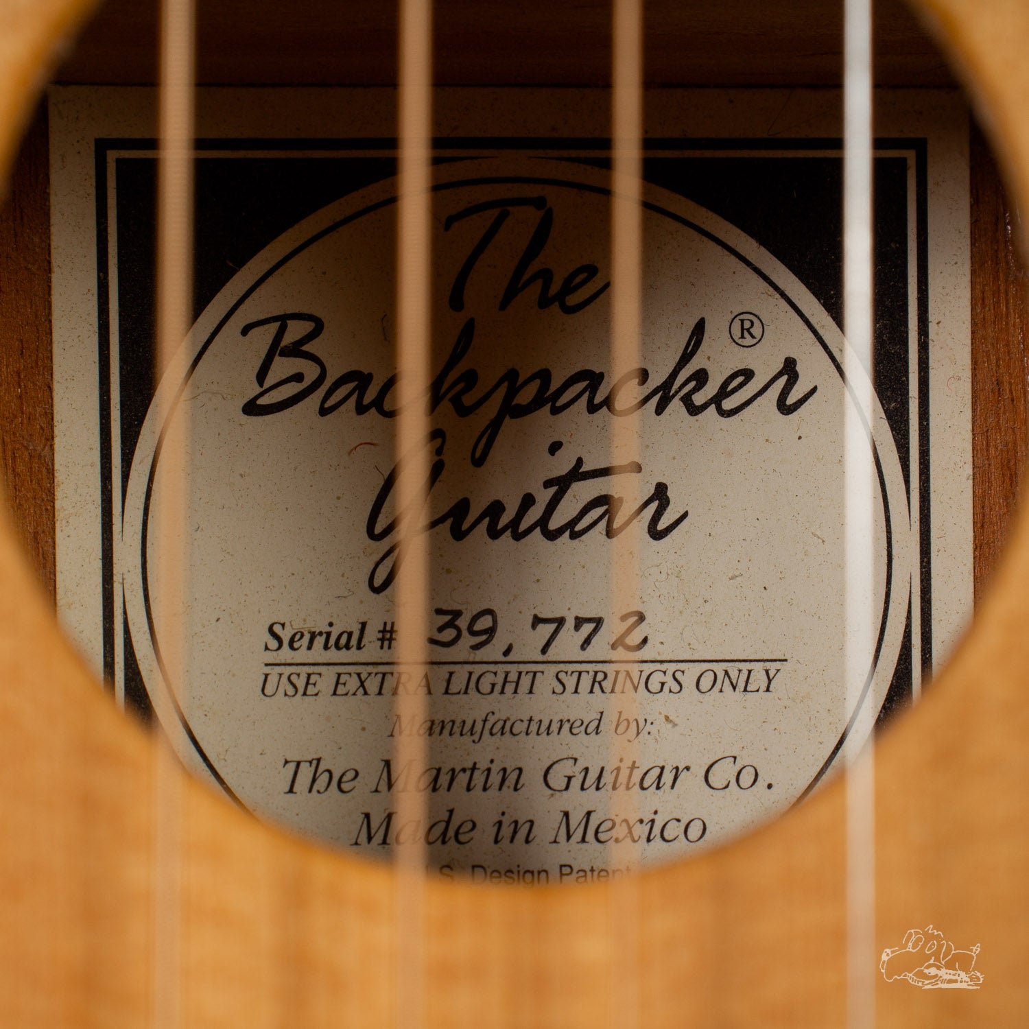 martin backpacker guitar serial numbers