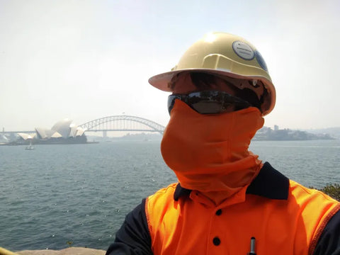 Outback Mask being tested in Bushfire Smoke in Sydney
