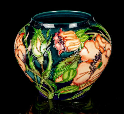 Moorcroft Poppy Vase