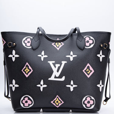 Louis Vuitton Midnight Fuchsia Giant Monogram Canvas Neverfull MM NM Bag  w/o Accessories Pochette - Yoogi's Closet