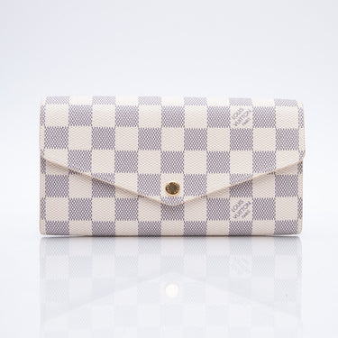 Louis Vuitton Sarah Wallet Rose Ballerine Damier Ebene