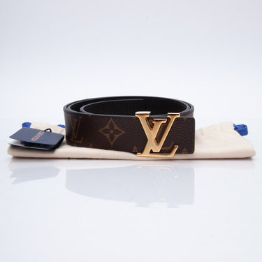 Louis Vuitton Damier Graphite Canvas LV Initials Belt Size 90/36 - Yoogi's  Closet