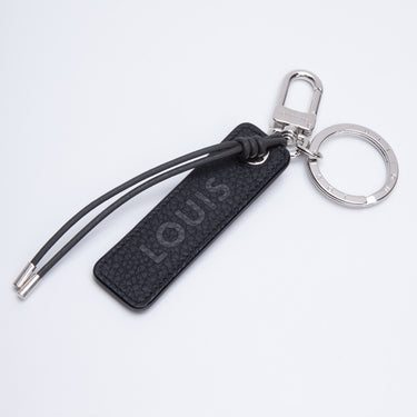 Louis Vuitton Black Fleur d'Epi Key Holder & Bag Charm Louis